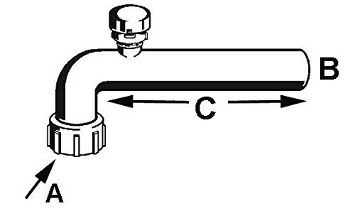Viega Abgangsbogen 90 Grad, A 1 1/2Zoll, B 40 mm, C 220 mm, 1 Stück, VIE118426