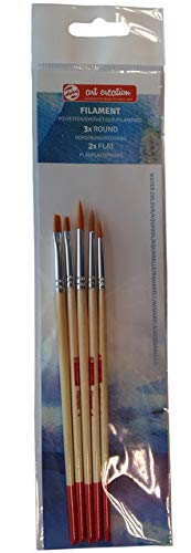 ARTCREATION TALENS Set DE 5 Pinceles SINTÉTICOS para Acuarela