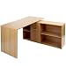 Produktbild Miadomodo Schreibtisch-Winkelkombination Computer Büro Tisch Eckschreibtisch L-Form Regal mit Schublade Office Arbeitstisch Akten Schrank, Buche