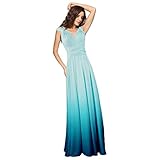 Único Diseño:Vestido tiene multi-manera de usar en 2 correas largas.El diseño único va a responderle a sus expectativas a usted.La espalda elástica hace que se ajuste a la perfección.Es muy bonito.