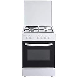 Oceanic oceacm6060w8-cuisiniere Table Mixte gaz/électrique-4 foyers-Four Convection naturelle-65 l-a-l 60 x h 85cm-Blanc