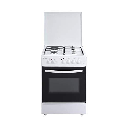 Oceanic oceacm6060w8-cuisiniere Table Mixte gaz/électrique-4 foyers-Four Convection naturelle-65 l-a-l 60 x h 85cm-Blanc