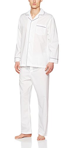 Brooks Brothers PJ OG BCLTH SLD Wht Pigiama, Bianco (White 100), X-Large (Taglia Produttore:XL) Uomo