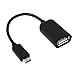Produktbild Micro USB Stecker auf USB Buchse Konverter OTG Adapterkabel für Google Nexus 7 Schwarz