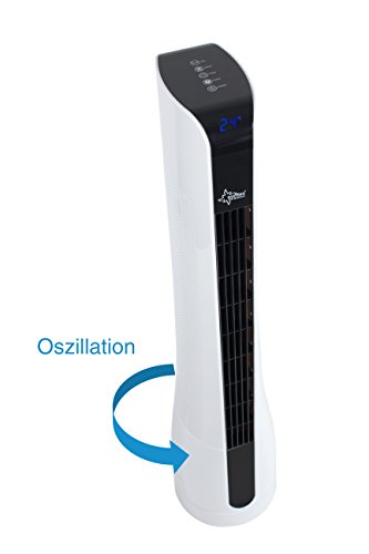SUNTEC Turmventilator CoolBreeze 9.000 TO Sensation+ [90 cm hoch, 3 Geschwindigkeiten + Windarten, oszillierend, Timer + Fernbedienung, 50 Watt] - 4