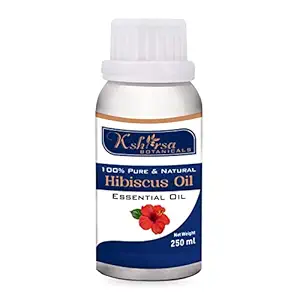 100% Pure & Premium, Natural & Undiluted Hibiscus Oil (Hibiscus Rosa-Sinensis) for Hair Growth for Men & Women - Steam Distilled (250 ml)