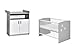 Produktbild Schardt 10 512 46 00 Sparset 2 - teilig Classic Grey bestehend aus, Kinderbett und Wickelkommode, 60 x 120 cm