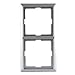 Produktbild Merten Abdeckrahmen 2-fach, aluminium, Artec, 481260