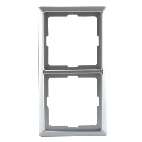Preisvergleich Produktbild Merten Abdeckrahmen 2-fach, aluminium, Artec, 481260