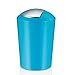 Produktbild Kosmetik Schwingdeckeleimer türkis Design ABUNDIUS 5 Liter Mülleimer Abfalleimer