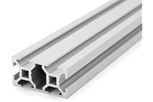 DOLD MECHATRONIK Profilo in alluminio 20 x 40 l, tipo B, scanalatura 6 (leggera), argento anodizzato, profilo in alluminio 20 x 40, profilo in alluminio 20 x 40, 250 mm