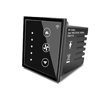 L&G 5 Speed Smart Fan Regulator, Bluetooth + Wi-Fi Touch Fan Speed Controller for Ceiling Fans, Capacitor Based ? No Humming Sound (Compatible with Alexa, Google Home, Apple Siri)