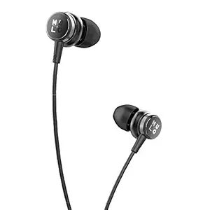 Mulo Soultrip 500 in-Ear Wired Metal Earphone with mic, Super Rich Bass and High Clarity Sound (Black)