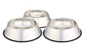 Royale Cat Stainless Steel Dog Feeding Bowl - 700 ml ( Buy 1 Get 2 Free )