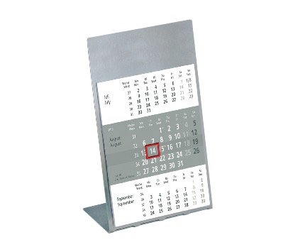 Preisvergleich Produktbild Zettler Dreimonatskalender auf Metallständer 9,5x19,5cm 2019
