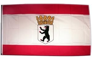 FLAGGENFRITZE Drapeau Allemagne Berlin Ours avec couronne - 60 x 90 cm
