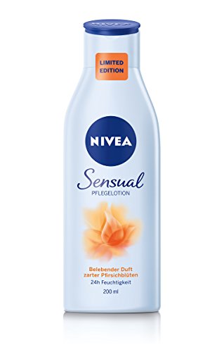Nivea Body Lotion Sensuals Pfirsichblüten, 6er Pack (6 x 200 ml)