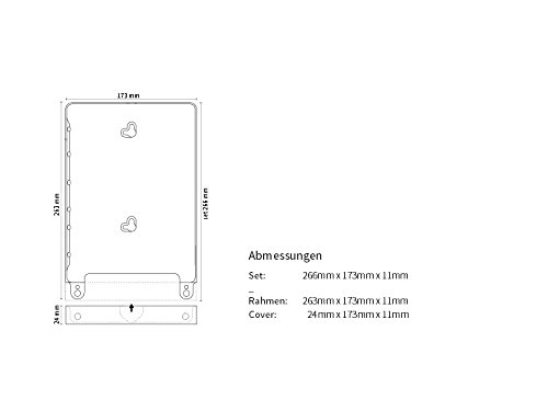 Basalte Eve Tablet Wandhalterung iPad Air , rund, satiniertes weiß - 3