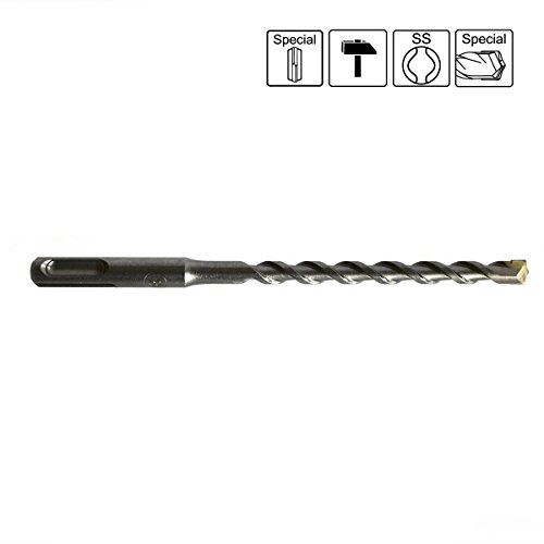 S&R Hammerbohrer SDS-Bohrer-Set, Betonbohrer SDS Plus 6-tlg : 5,6,8 x 110mm; 6, 8, 10 x 160 mm in Kunststoffbox für Beton,Granit, Stein. Bohrer für Bohrhammer und Schlag-Bohrmaschine - 5