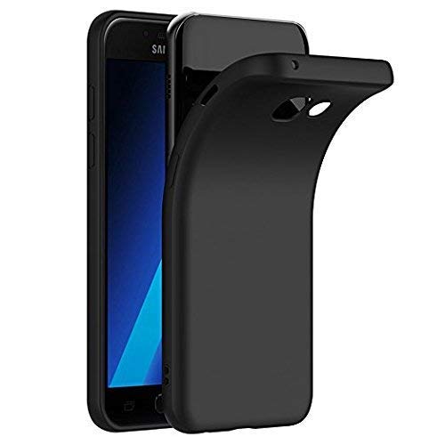 Elekin Samsung Galaxy A5 2017 Custodia Samsung Galaxy A5 2017 Morbido TPU Nero Opaco Custodia Cover Slim Protezione Posteriore Cover Antiurto per Samsung Galaxy A5 2017