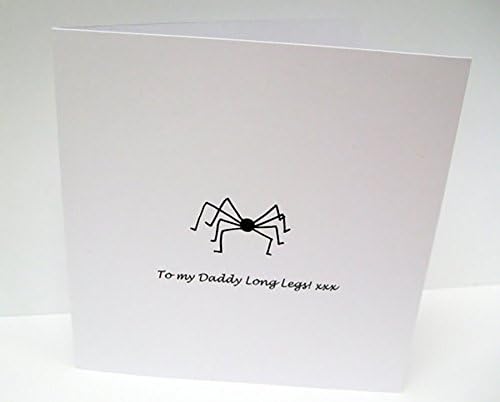 Father's Day Card - To my Daddy Long Legs - Fun Card - Spider - Paper Handmade Greeting Card - Card for Dad - Birthday Card
