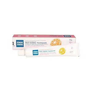 Mee Mee Fluoride-Free Mild Toddler Toothpaste (Orange Flavour) 70 G