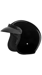 Studds Jetstar Classic Half Helmet (Black, L)