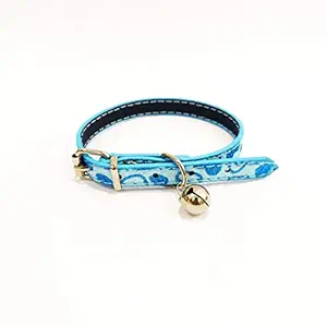 PoochBox Nylon Safety Pets Collar with Bells for Puppy and Cats (Color May Vary)