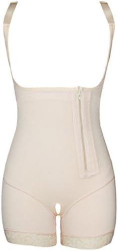 Evedaily Women's Open Bust Bodysuit Seamless Body Shaper Tummy Control Shapewear