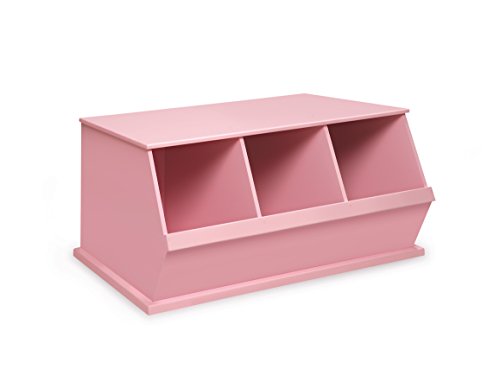 Badger BasketThree Bin Storage Cubby - Pink