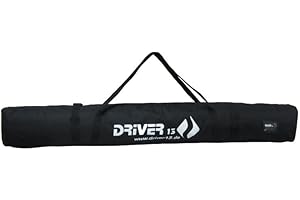 Driver13 ® Sac de Ski Sac de Ski pour bâtons de Ski, Sac de Ski pour Le Stockage et Le Transport Pendant Le Ski, étanche Noir 160 cm