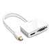 Produktbild UGREEN Mini Displayport auf hdmi Adapter Thunderbolt auf Vga 2 in 1 HDTV Konverter 1080P für Apple Mac Book, MacBook Pro, MacBook Air, Mac Mini und iMac,Microsoft Surface Pro/ Pro 2/ Pro 3, Thinkpad X1/ Carbon/ Touch/ Helix weiß