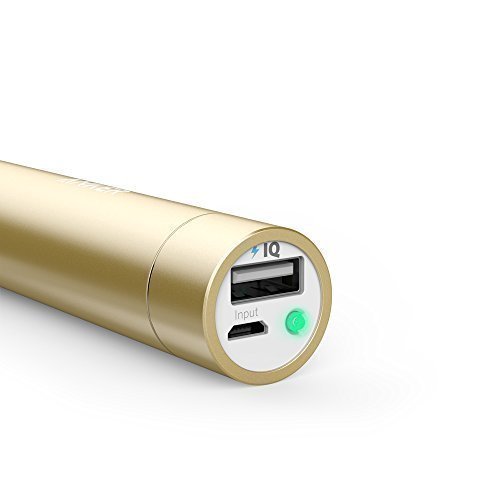 Anker PowerCore+ Mini 3350mAh Externer Akku Power Bank LadegerÃ¤t mit PowerIQ fÃ¼r iPhone 7 6s, 6, 5s, Galaxy S7, S7 Edge, S6, S5, S4, S3, S3 mini, Nexus und andere Smartphones (Golden)