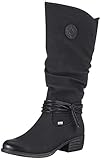  Rieker Damen 93154 Hohe Stiefel, Schwarz (Schwarz 00), 38 EU