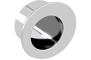 SLID'UP by Mantion Tire-doigt rond Ø28 mm pour porte coulissante, acier finition chromé