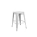 Produktbild regalosmiguel – Industrial Hocker Küche Torix (inspiriert von der Linie in Tolix) weiß