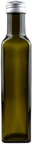 24er Set leere Glasflaschen „Mara Antik“ 250 ml incl. Schraubverschluss und Flaschendiscount-Rezeptbroschüre zum selbst Abfüllen, Flasche, Likörflasche, Schnapsflasche von Flaschendiscount - 3
