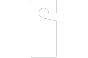 Accuform TAD835 Türknauf-Hänger für Türknauf, unbeschriftet, 22,9 x 10,2 x 0,0 cm Dicke, RP-Kunststoff, Weiß, 10 Stück