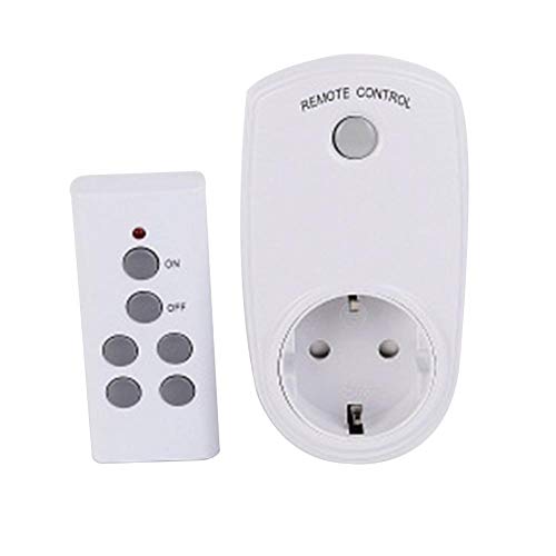 Preisvergleich Produktbild Ingeniously Intelligente Fernbedienungsbuchse 10A Europäische Norm Drahtlose Fernbedienungsbuchse Smart-Timer-Stecker Smart-Home-Steckdose Steckeradapter Mit Fernbedienungssteckdose