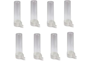 Pcmoviles Bebederos para Pájaros, 90ml, Pack de 8 Unidades, para Canarios y Periquitos