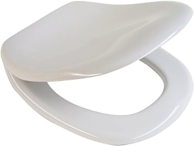 Ideal Standard K700801 Siège de WC Kimera avec couvercle et charnières en acier inoxydable Blanc