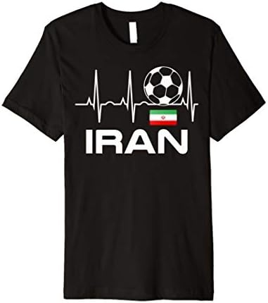 Iran Football Shirt - Iran Soccer Heartbeat T-Shirt