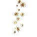 Produktbild LbojailiAi Hängende Weihnachtsstern 3D Ornament Banner String Fenster Mall Xmas Party Decor Golden