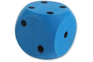 CAVERNEDESJOUETS De en Mousse Bleu 15 x 15 cm geant XXL - Cube Souple et Leger - Jeu de Societe Plein air, Jardin - Kermesse, Anniversaire