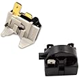VNGEE ENTERPRISES Refrigerator PTC Start Relay Overload 3 Pin, Color: Black 1 Set