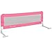 Produktbild GOPLUS Bettgitter Bettschutzgitter Babybettgitter Bett Gitter Kinderbettgitter Rausfallschutz 150cm blau rosa (rosa)