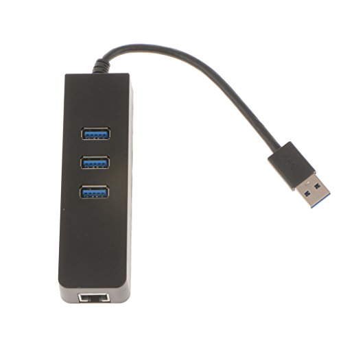 Gazechimp USB 3.0 3-Port Hub inkl. Gigabit Ethernet LAN / Netzwerkadapter RJ45 100MBPS - 2