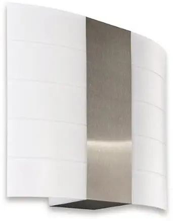 Philips 17126/47/86 23-Watt Mygarden Wall Light (White and Stainless Steel)