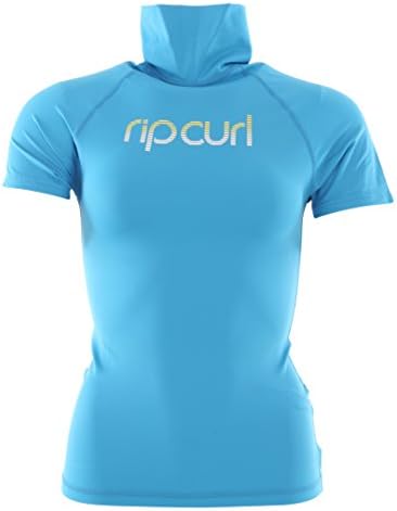 Rip Curl Ladies 'Live the Search' High Collar S/S Rash Vest BLUE WLE1AW
