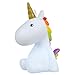 Produktbild LED Nachtlicht Dekofigur Einhorn Weiss farbwechselnd